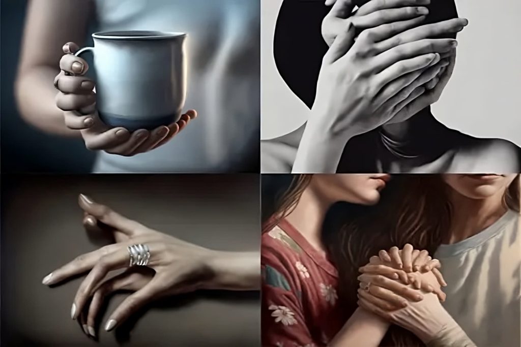 Extrañas manos generadas por una IA