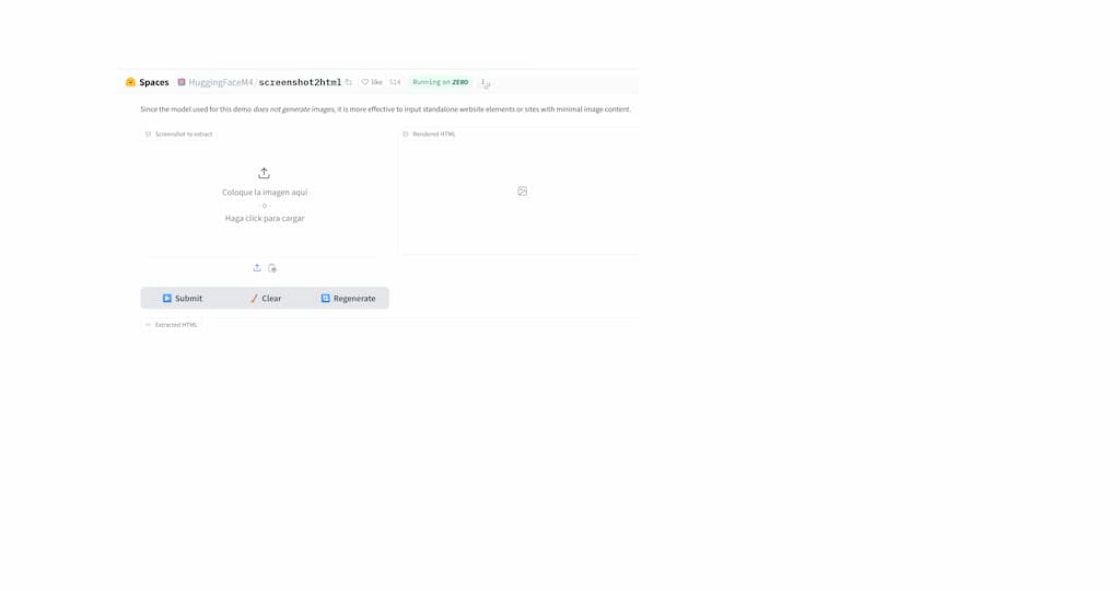 Web de Screenshot2HTML
