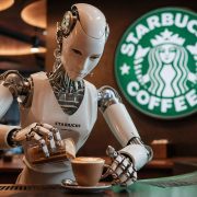 robots en Starbucks
