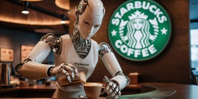 robots en Starbucks