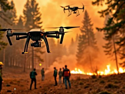 Drones contra incendios